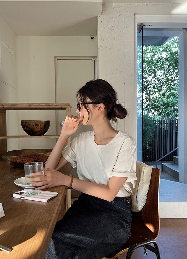 [MADE/3천장돌파] Mellow U넥 반팔 티 6color