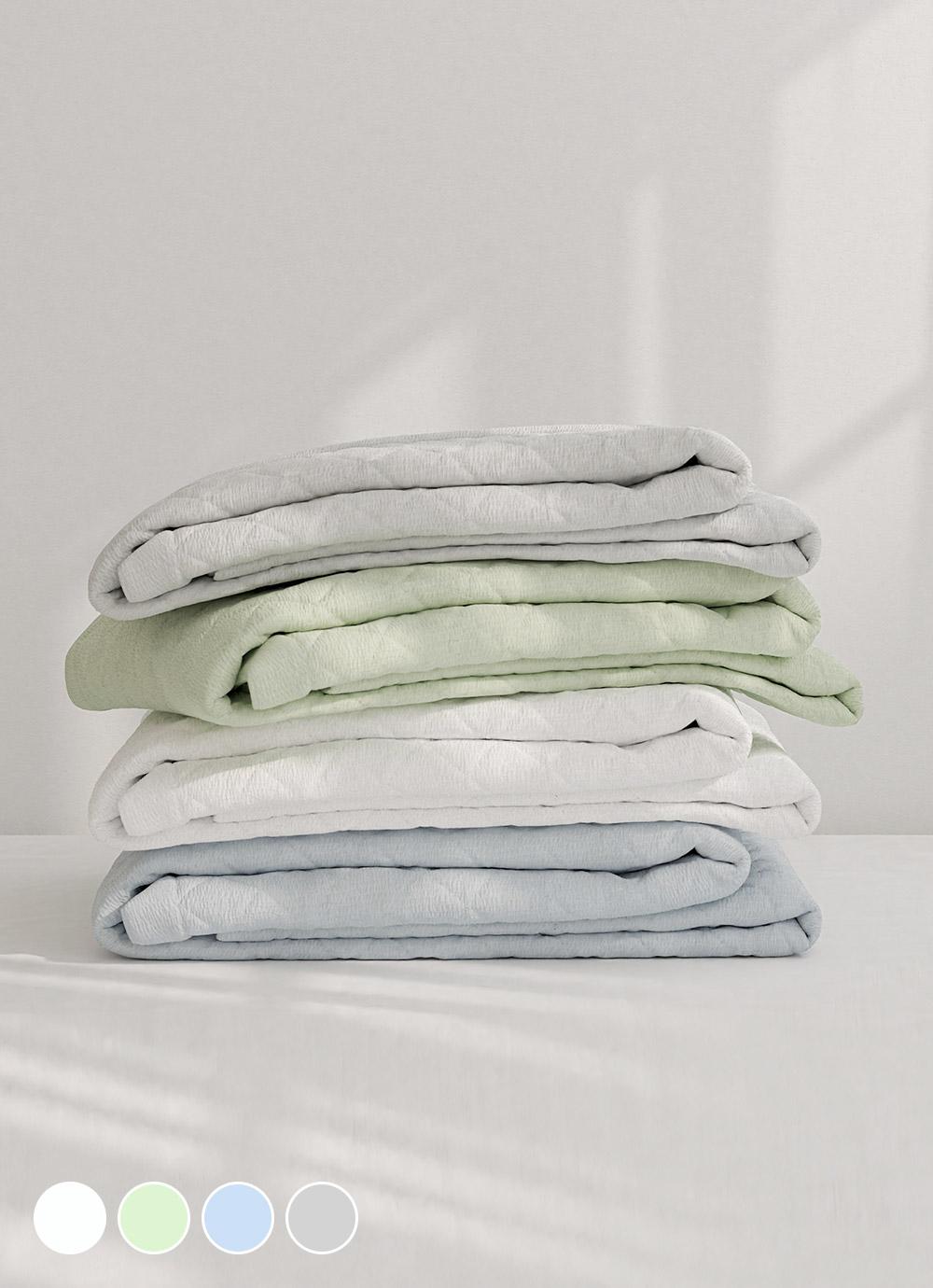 릴리 스노우 시어서커 리플 침대패드 SS/Q/K 4color