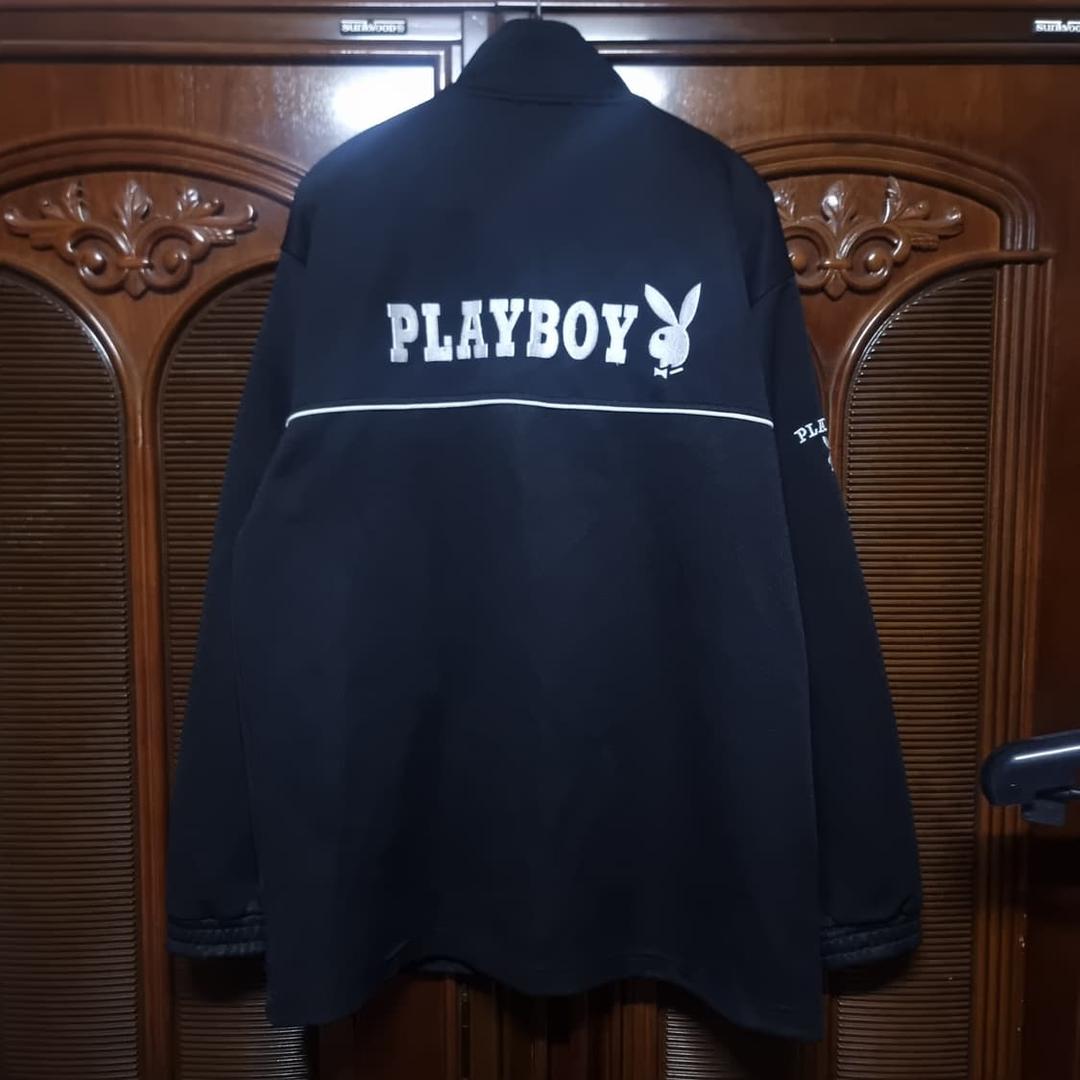 (마지막할인)플레이보이 (PLAY BOY) 오버핏 빅로고 져지 블랙 L | 후루츠패밀리