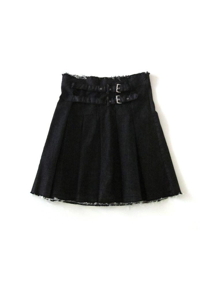 double belt skirt(black)*입고지연