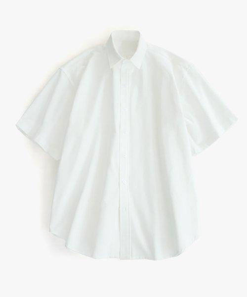 시티보이 빅오버 옥스포드 반팔 셔츠_White