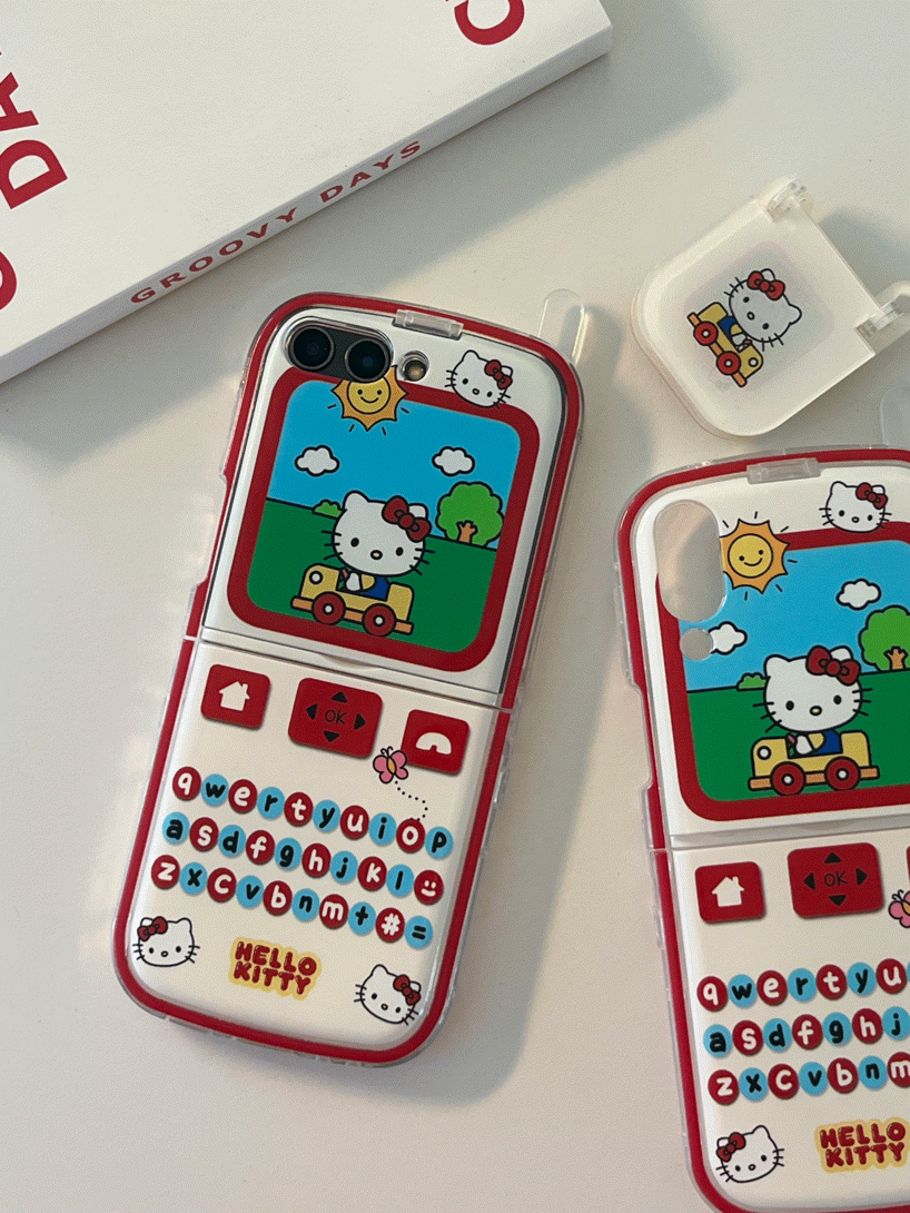 HOT❤❤ 무조건소장템! 레트로 헬로키티 폰케이스 (제트플립)