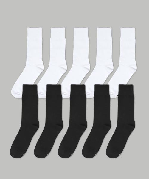 [10PACK] 1507 베이직 트라우져 립삭스 _ 스노우 화이트/블랙