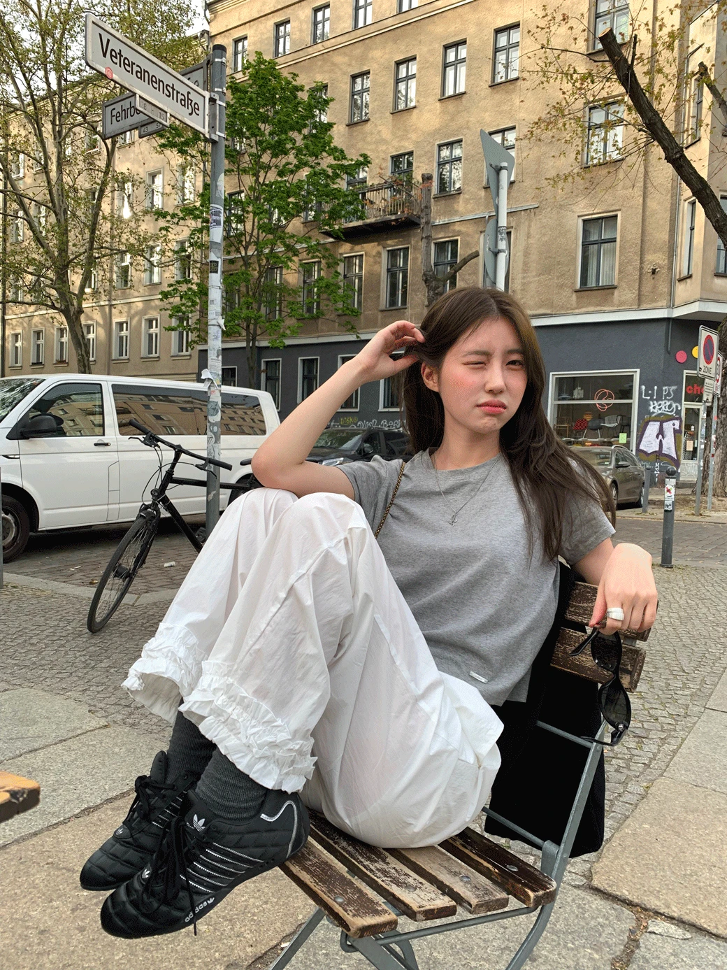 [ONLY FLILY] Nylon Frill Banding Pants