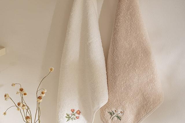 데이지 자수 핸드타올 2P SET