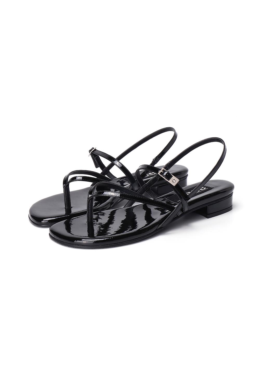 NIVE BUCKLE FLIP-FLOP [BLACK]