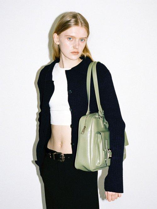 Trapezoid PK Shoulder Bag (olive)