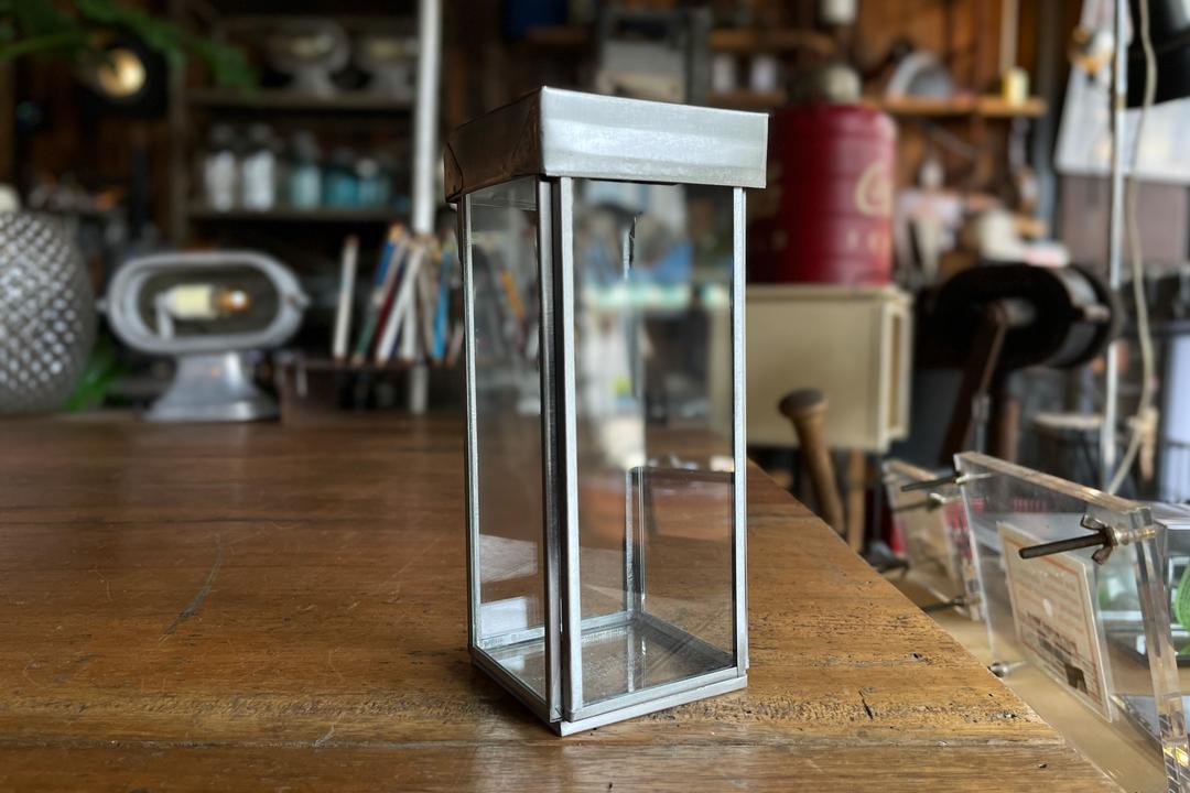푸에브코 PUEBCO / GLASS BOX WITH RECYCLE STEEL LID / Pen Stand