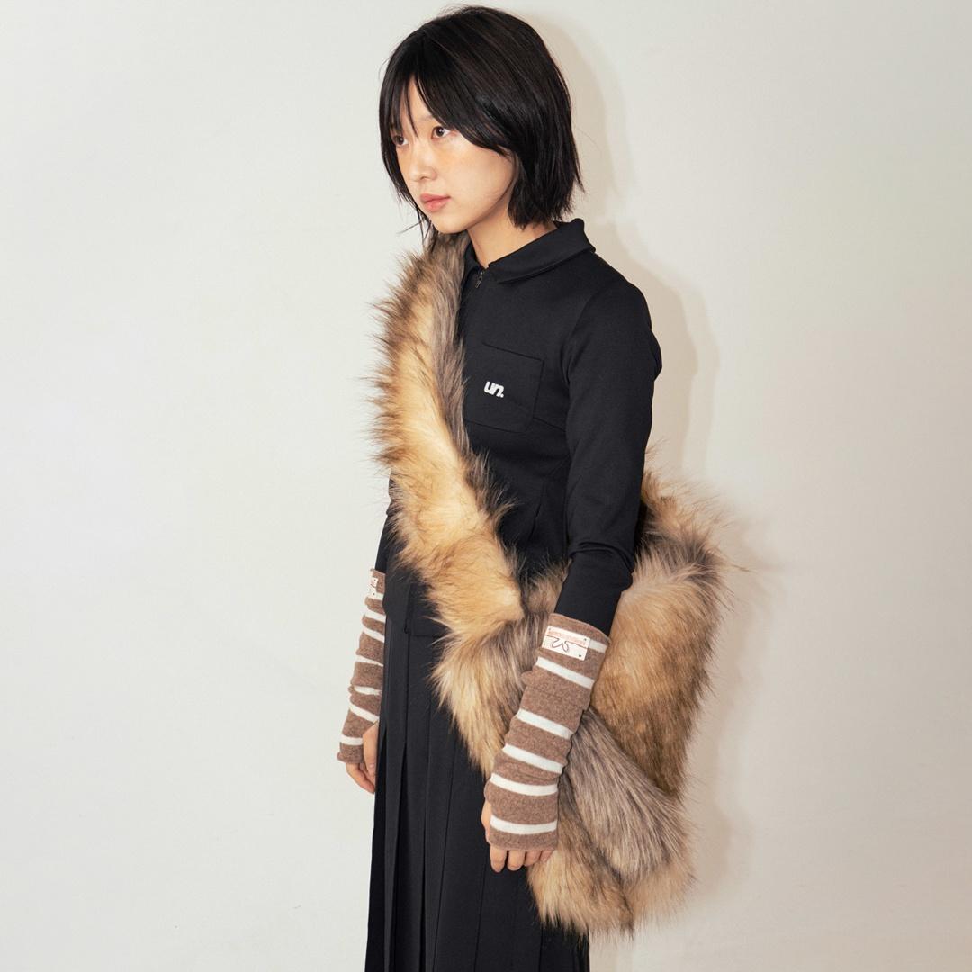 Lynx Fur Big Bag (Mix Brown)