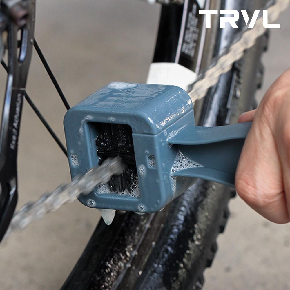 트레벨로 자전거 스프라켓 체인 클리너 청소 밀착 클렌징 브러쉬