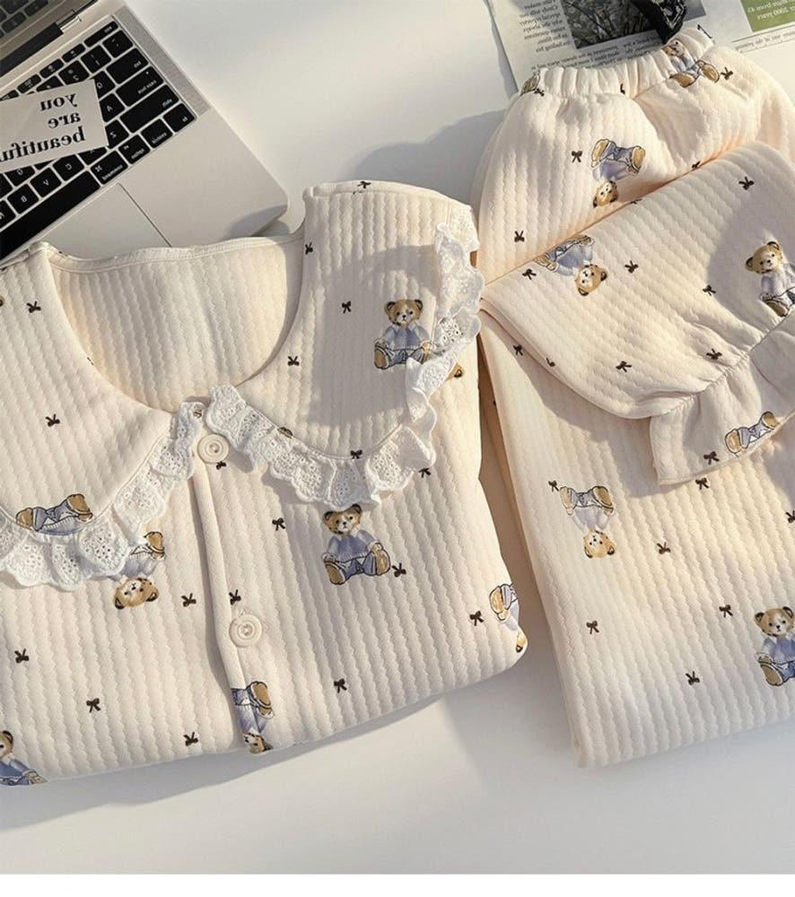 [폭닥누빔]러빙곰돌이파자마잠옷