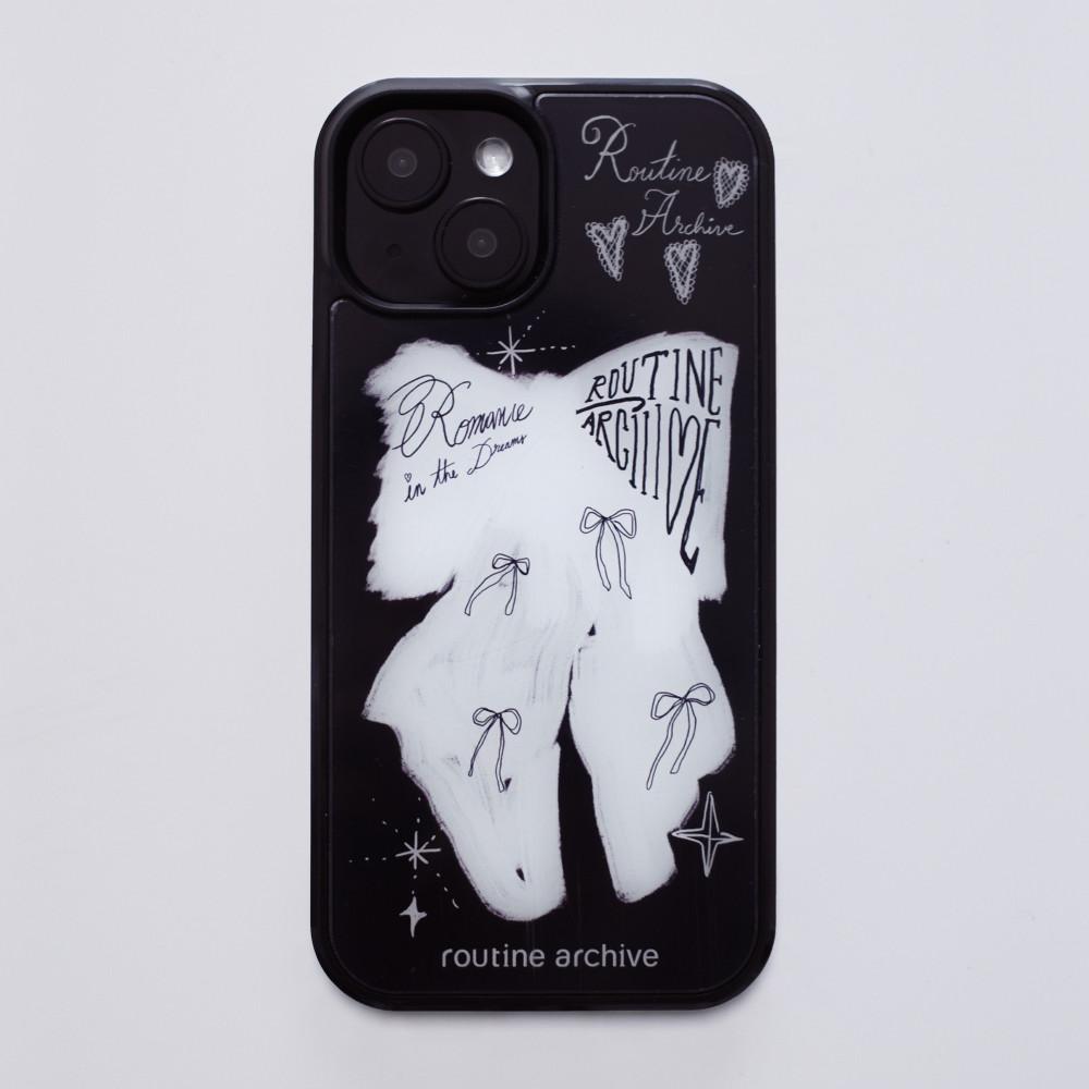 [루틴아카이브] Dreaming ribbon 범퍼 케이스 -black-