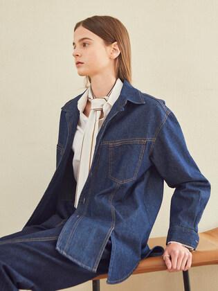 Overfit denim shirts