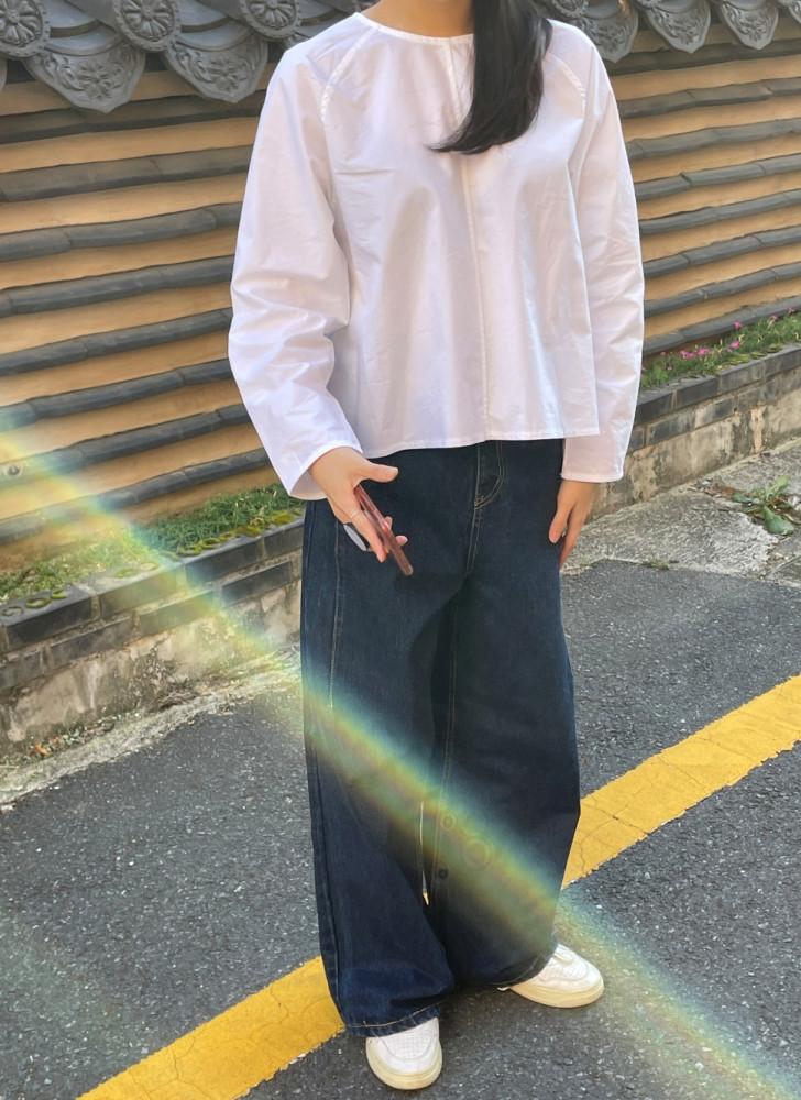 Provins spacious wide denim jeans 프로뱅 넓은 와이드 데님 진