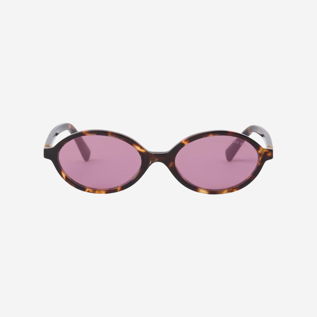 (W) Miu Miu Regard sunglasses Amaranth Lenses Honey Tortoiseshell Acetate