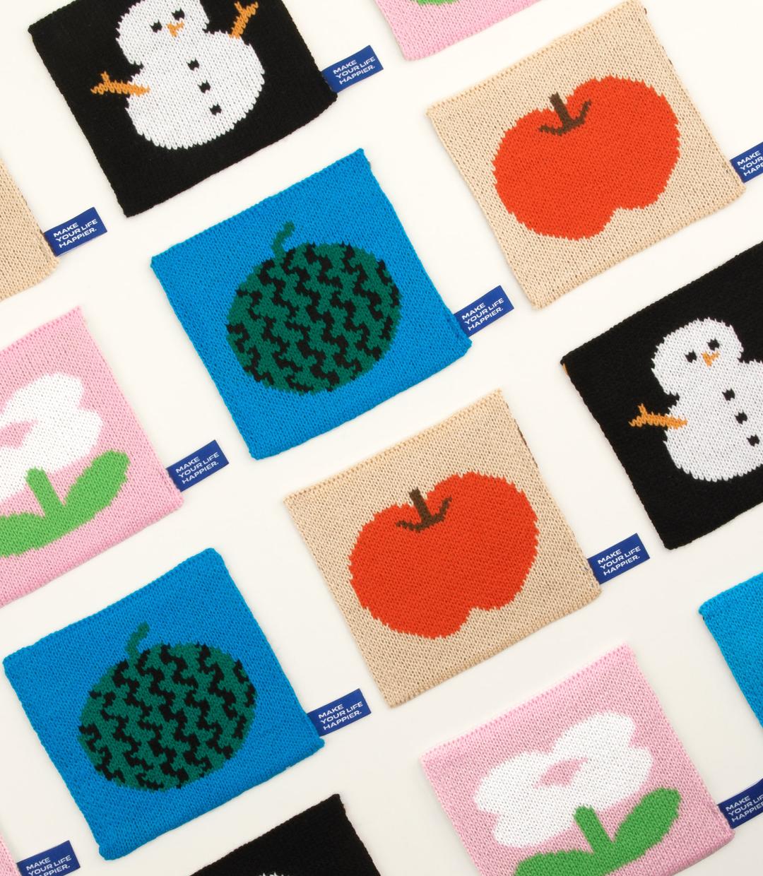 [Tea coaster] Four seasons knit coaster