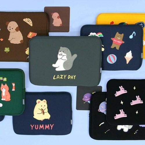 7321 디자인 꾸꾸 태블릿/노트북 파우치 - 13,15인치