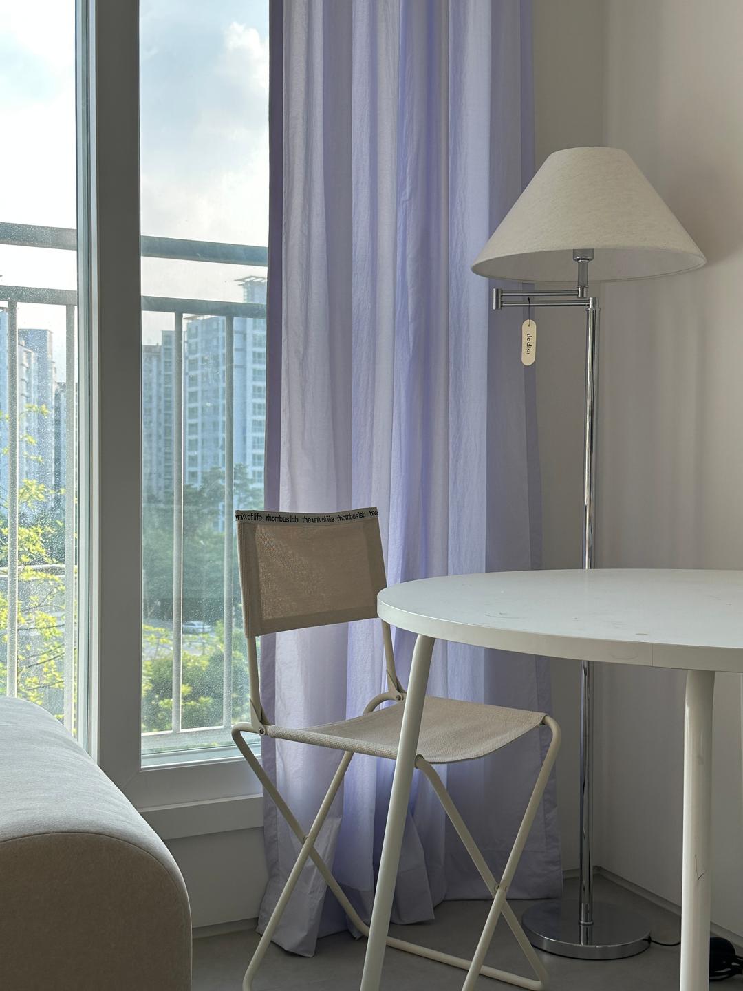 디지털 라벤더 연보라 커튼 빈티지커튼 유니크커튼