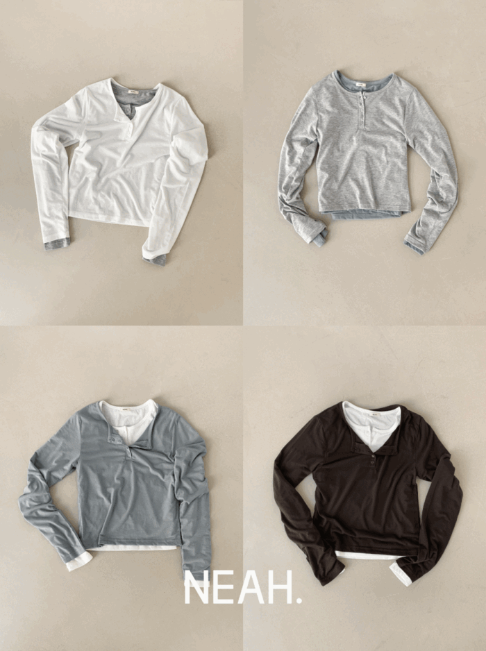 98도씨 [퀄리티보장/주문폭주][NEAH] 캐드 반오픈 긴팔T