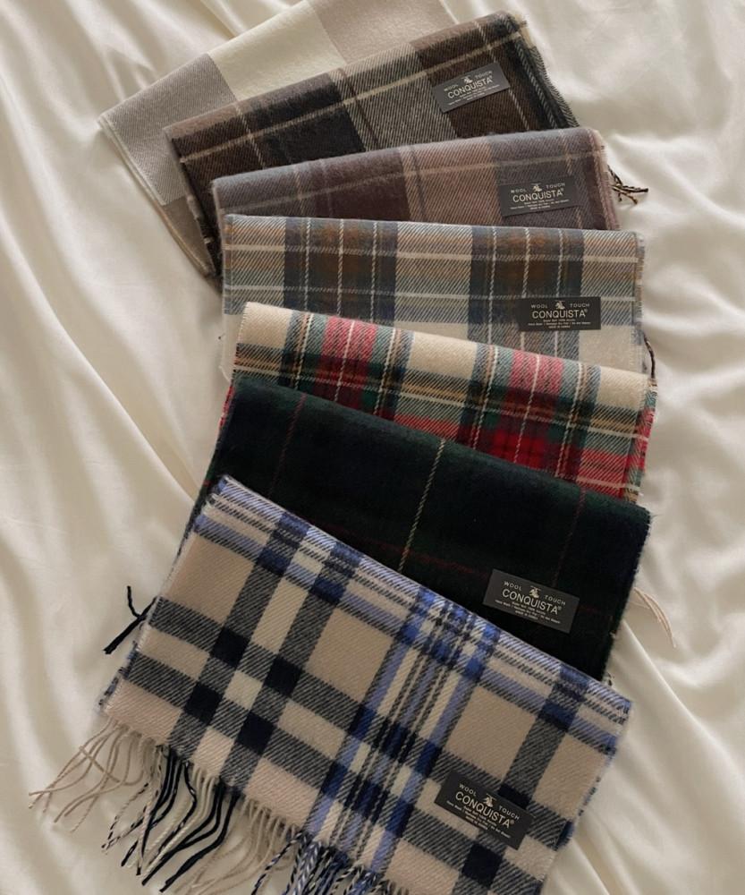 [소예피네] 스위트 미니 체크 머플러 목도리 7color