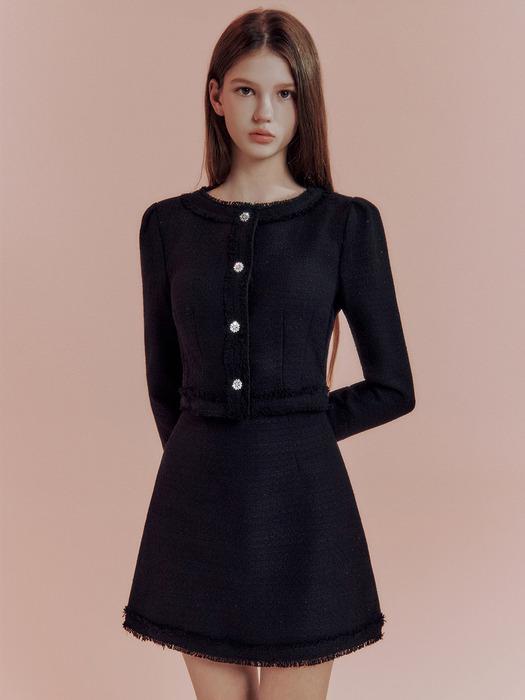 Tuuli tweed crop jacket (2colors)