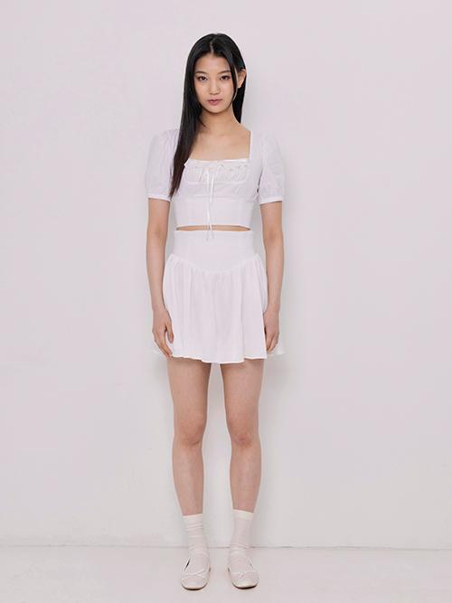 [3/13 예약배송] Erin skirt (White)