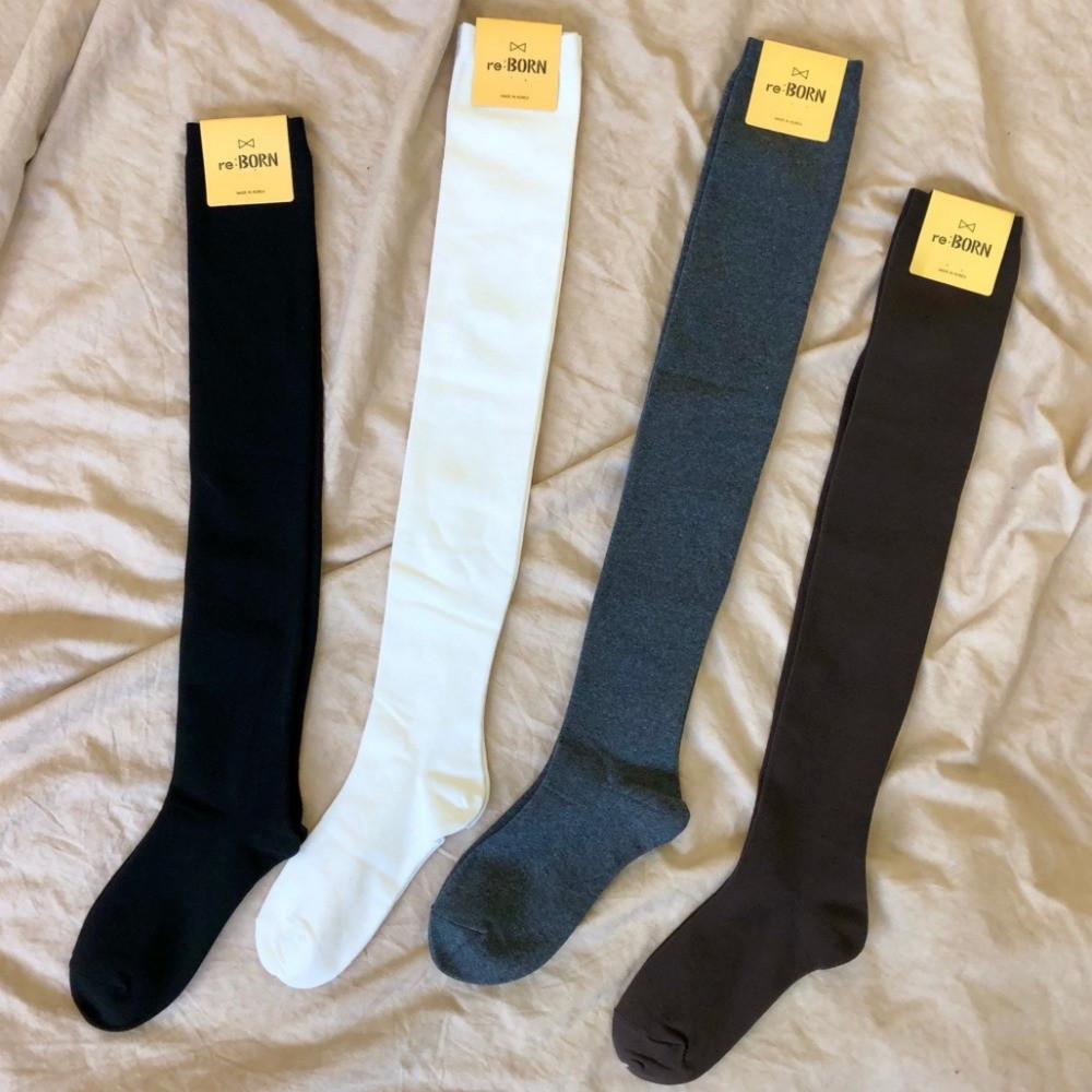 코튼 도톰한 오버 니삭스 가을겨울 롱양말 레인부츠니삭스