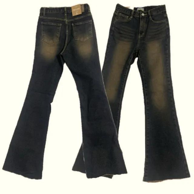 [최저가/브라운워싱]  브라운워싱 롱기장, 숏기장 슬림핏 로우웨스트 진청워싱데님