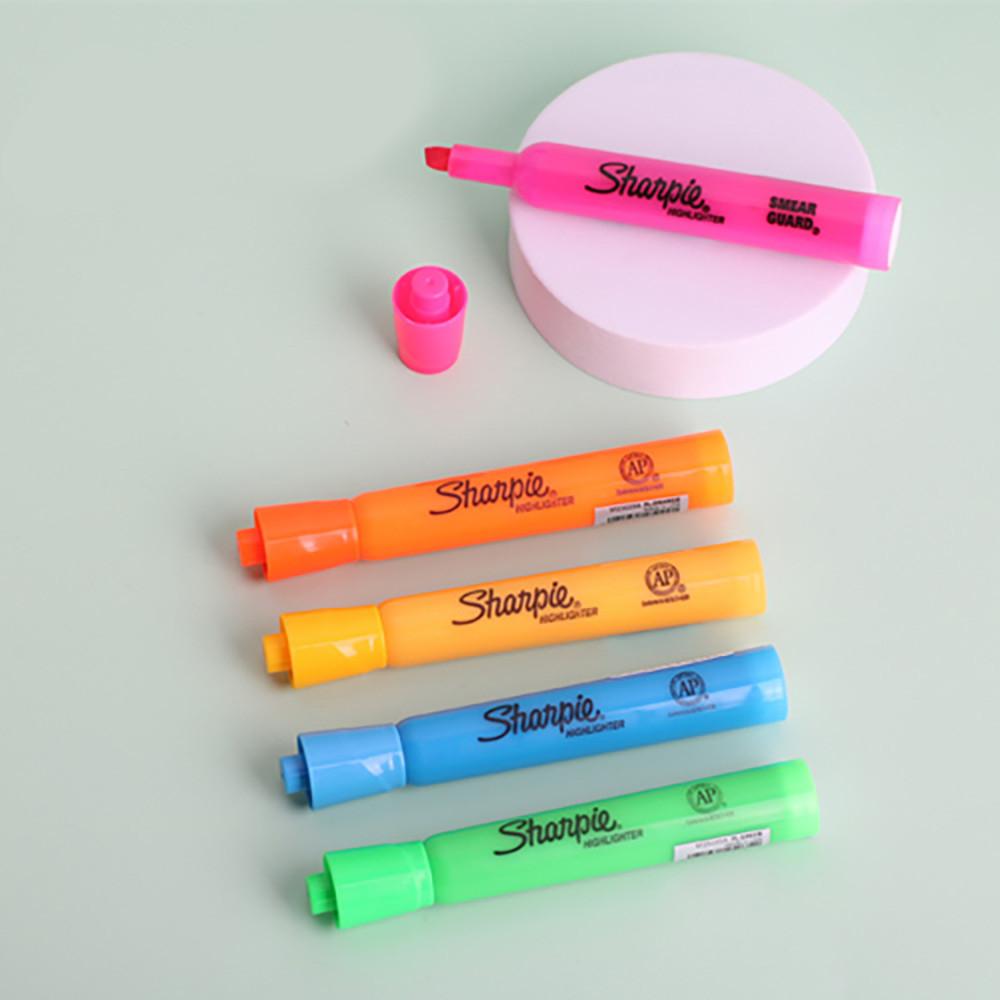 샤피 형광펜 탱크 비침없는 연한 형광 파스텔