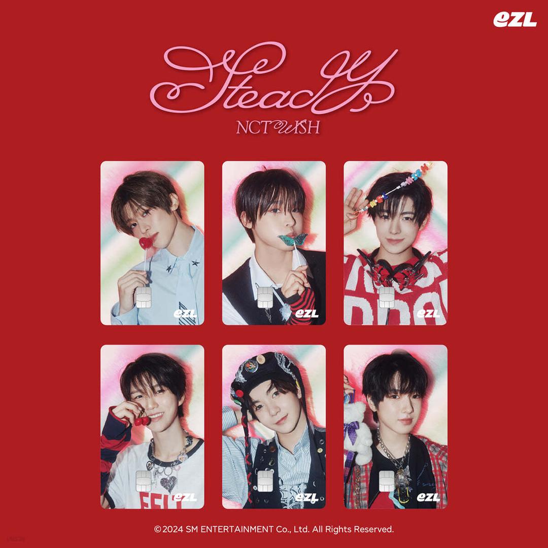 엔시티 위시 (NCT WISH) - Steady EZL 홀로그램 교통카드 [리쿠 ver.]