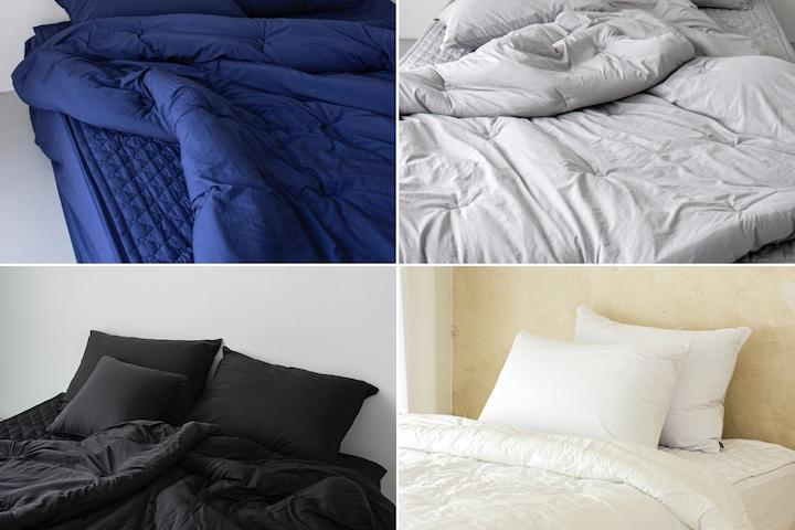 [사은품] 먼지없는 털방지 진드기 차단 사계절 차렵이불세트 4color