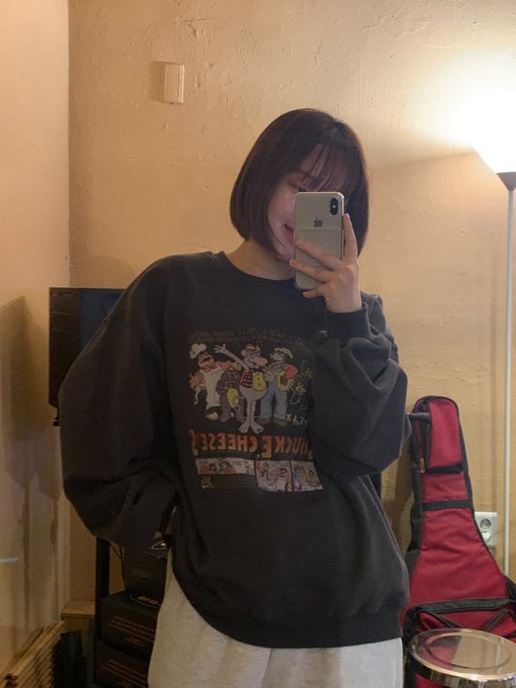 (남녀공용)치즈기모맨투맨