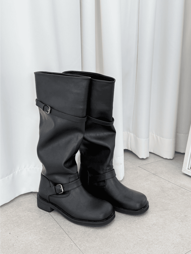 louve 2way buckle boots