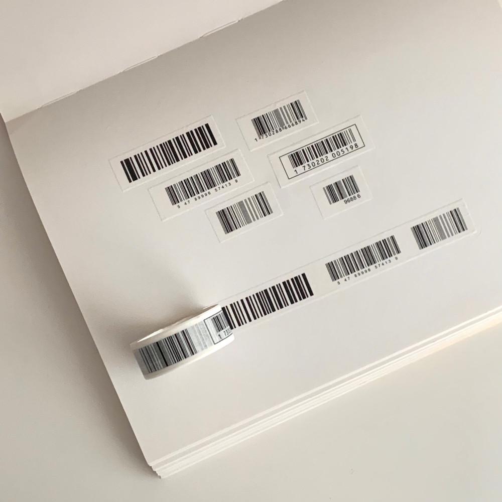 바코드 마스킹 테이프 / 종이 테이프 마테 다이어리 꾸미기