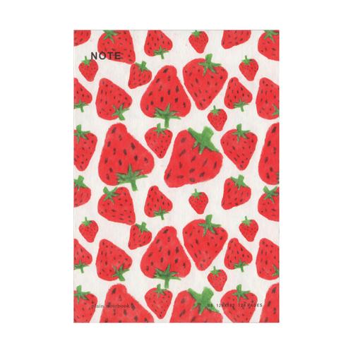 128p Plain Notebook_Strawberry Red