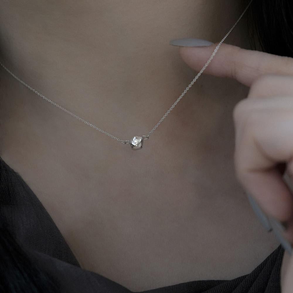 바이오브 etoile necklace 실버 미니 펜던트 목걸이 by Aube