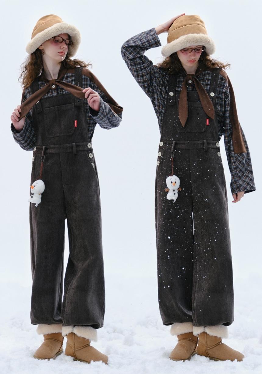 WhyBerry Soft Heart Keluli Overall Pants (2color)