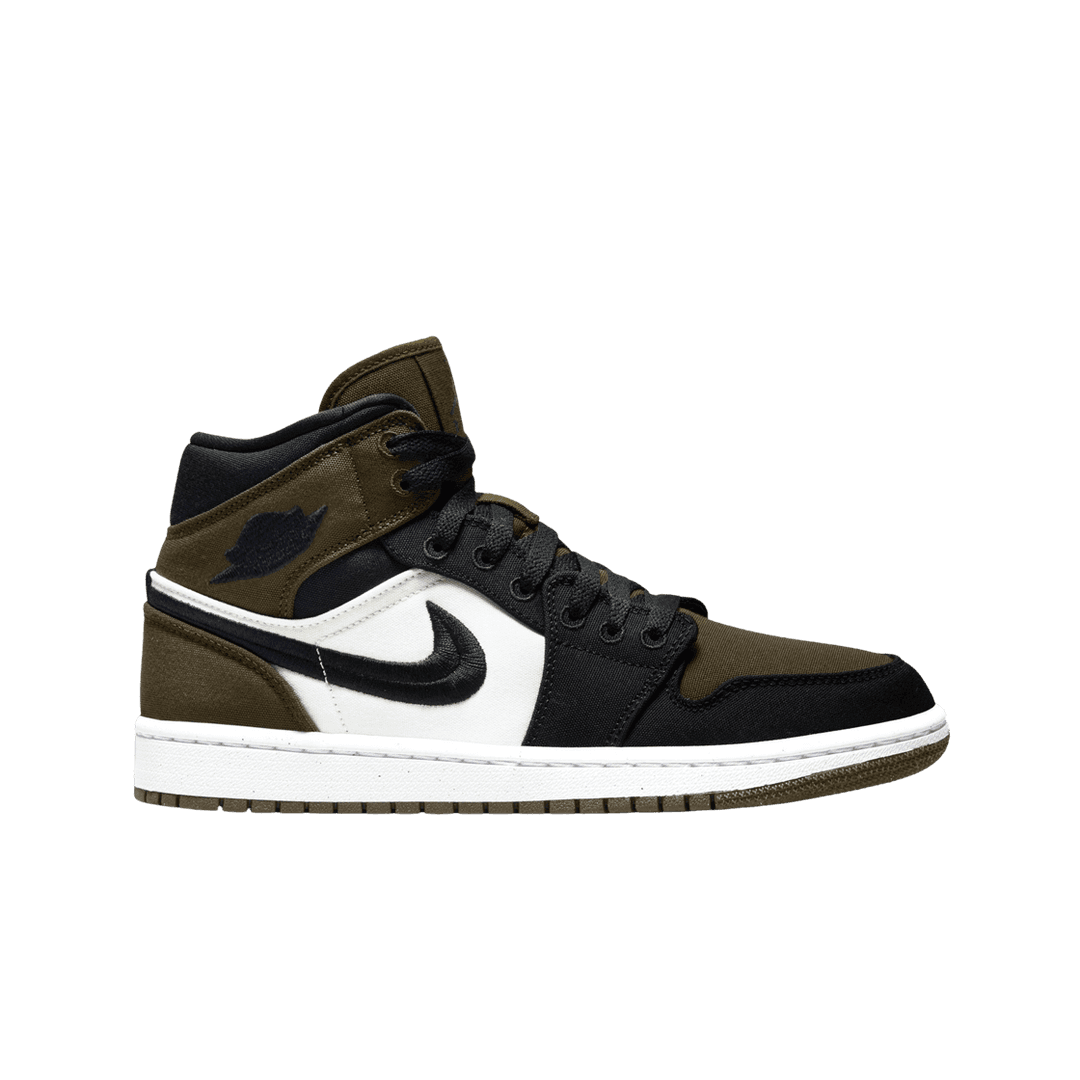 (W) Jordan 1 Mid SE Light Olive Black