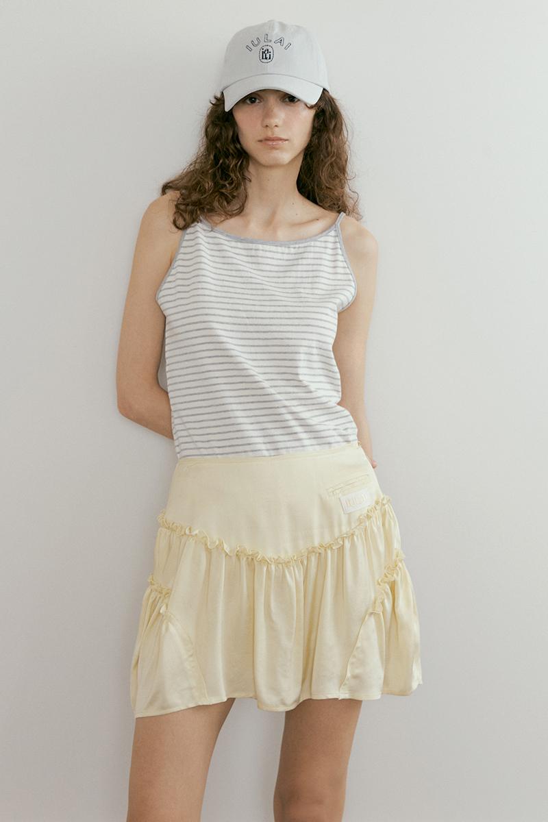 Brownie shatin Skirt Butter yellow