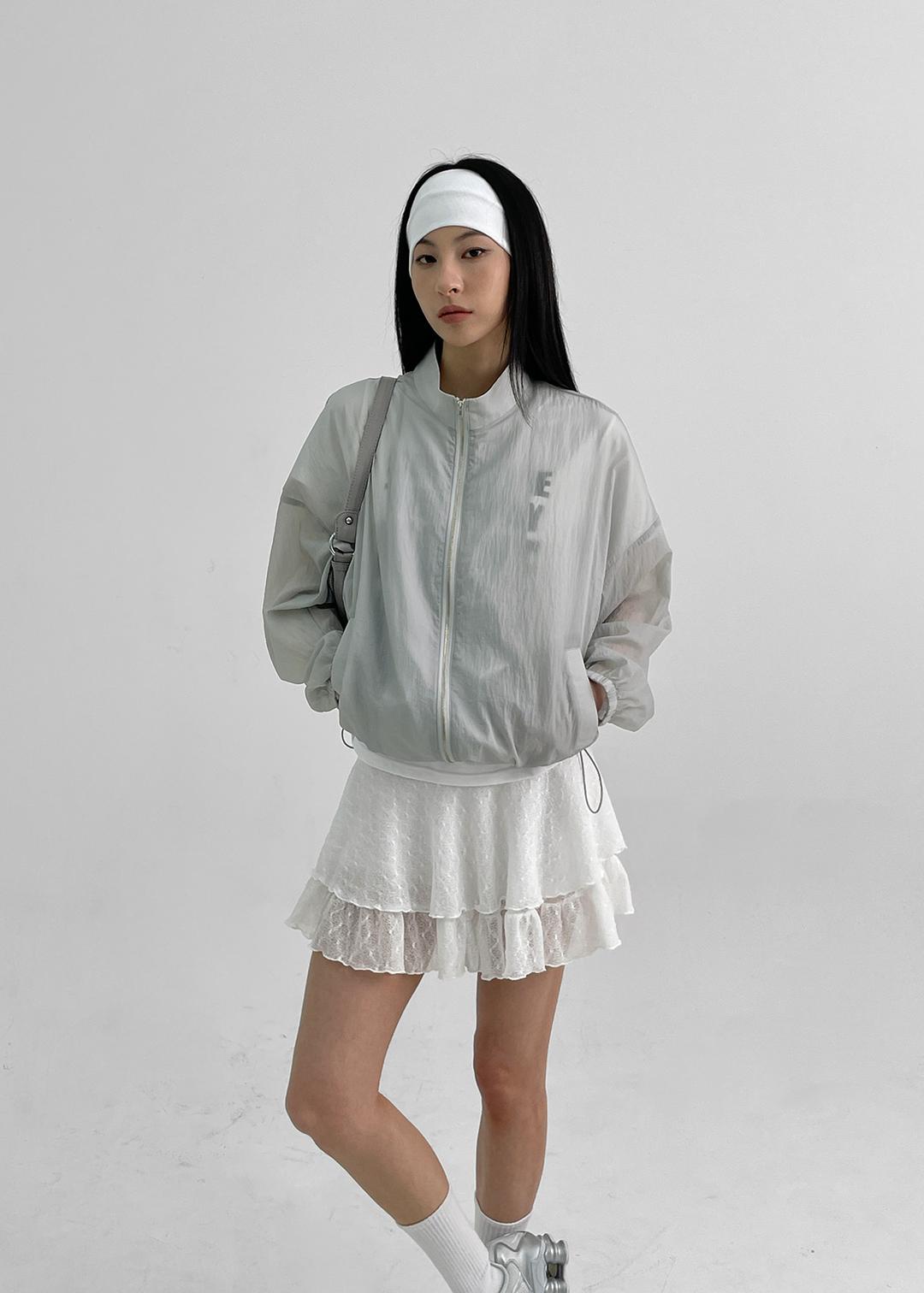 블랙업 덕덕 썸머 시스루 윈드브레이커 점퍼