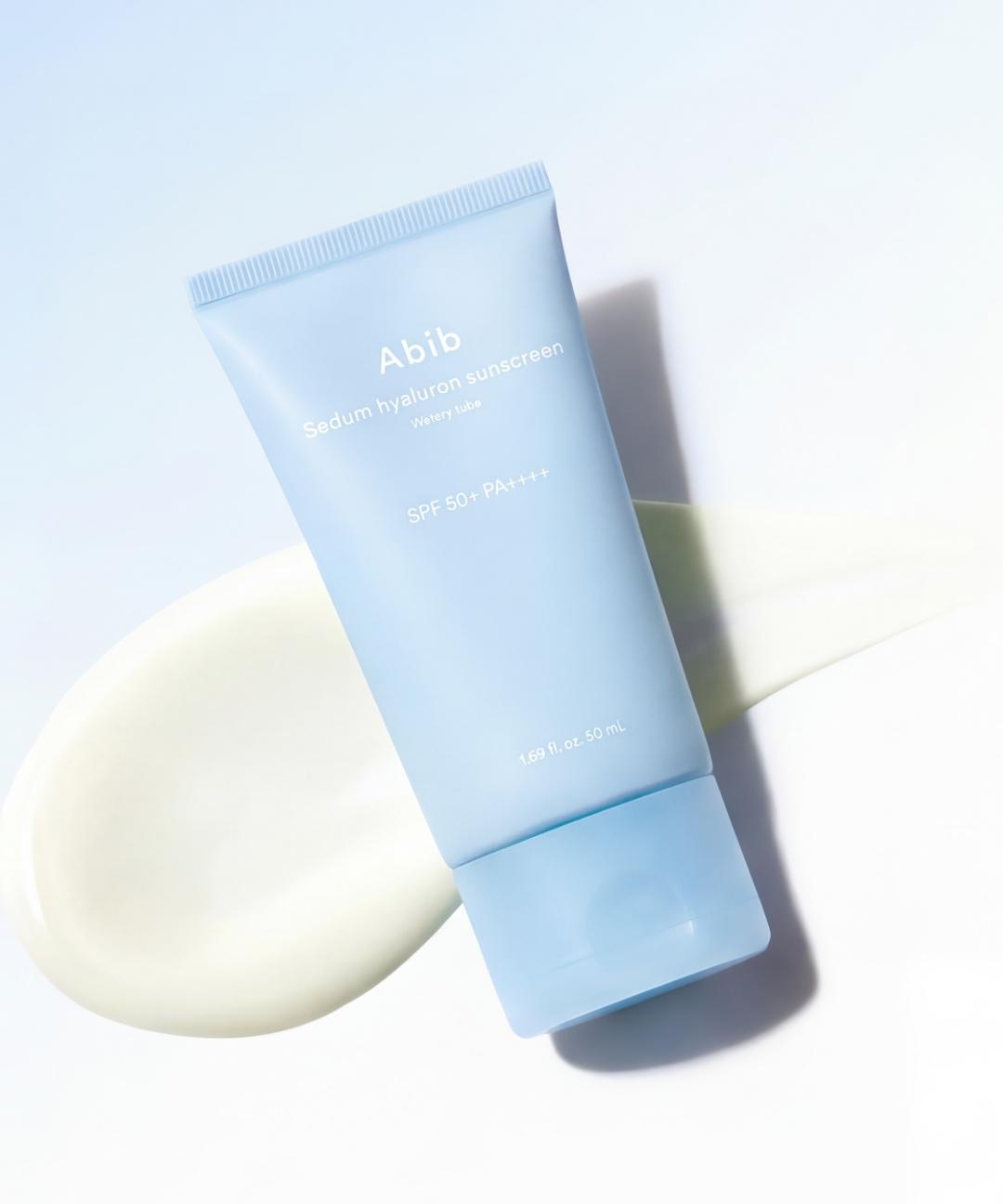 아비브 [화잘먹수분🩵] 수분초 히알루론 선세럼 워터리 튜브 SPF50+ PA++++ 50ml