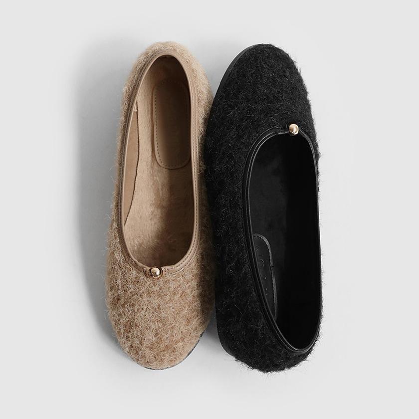 벨라미 털안감 플랫슈즈 (1cm)