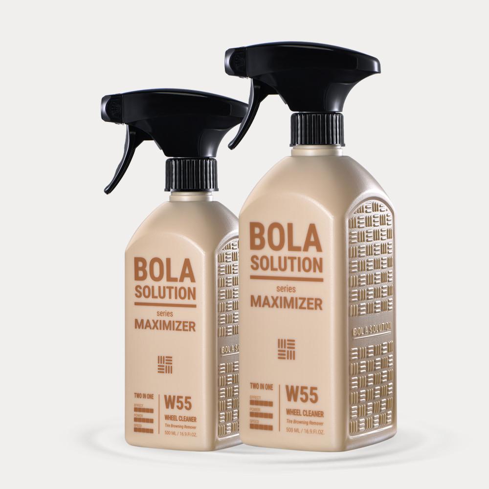 1000ml 점보사이즈 볼라솔루션 W55 휠앤타이어 갈변 제거제 휠 클리너 세정제