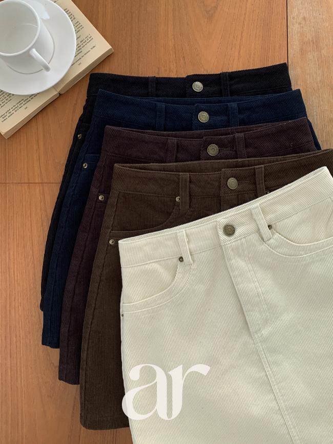 아뜨랑스 (따뜻한터치감에속바지안감까지)1000장 돌파✨  코튼 코듀로이 A라인 미니 스커트 겨울스커트 따뜻한스커트 하이웨스트스커트 코듀로이스커트 데일리룩 캐주얼룩 꾸안꾸룩 겨울치마  sk7509