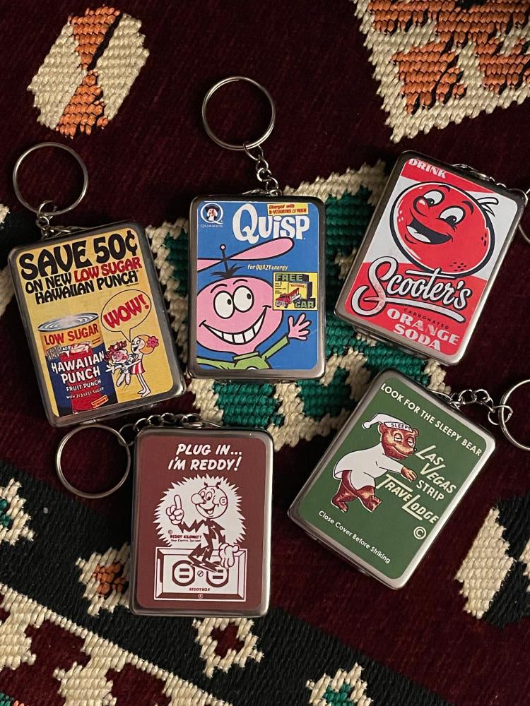 US 테이스트 캔 케이스 미니동전지갑 키홀더 빈티지키링 ver.2