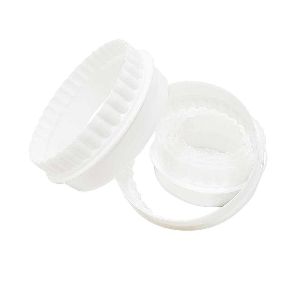 베스톰 플라스틱 양면 주름 링세트 6p, 흰색, 1세트