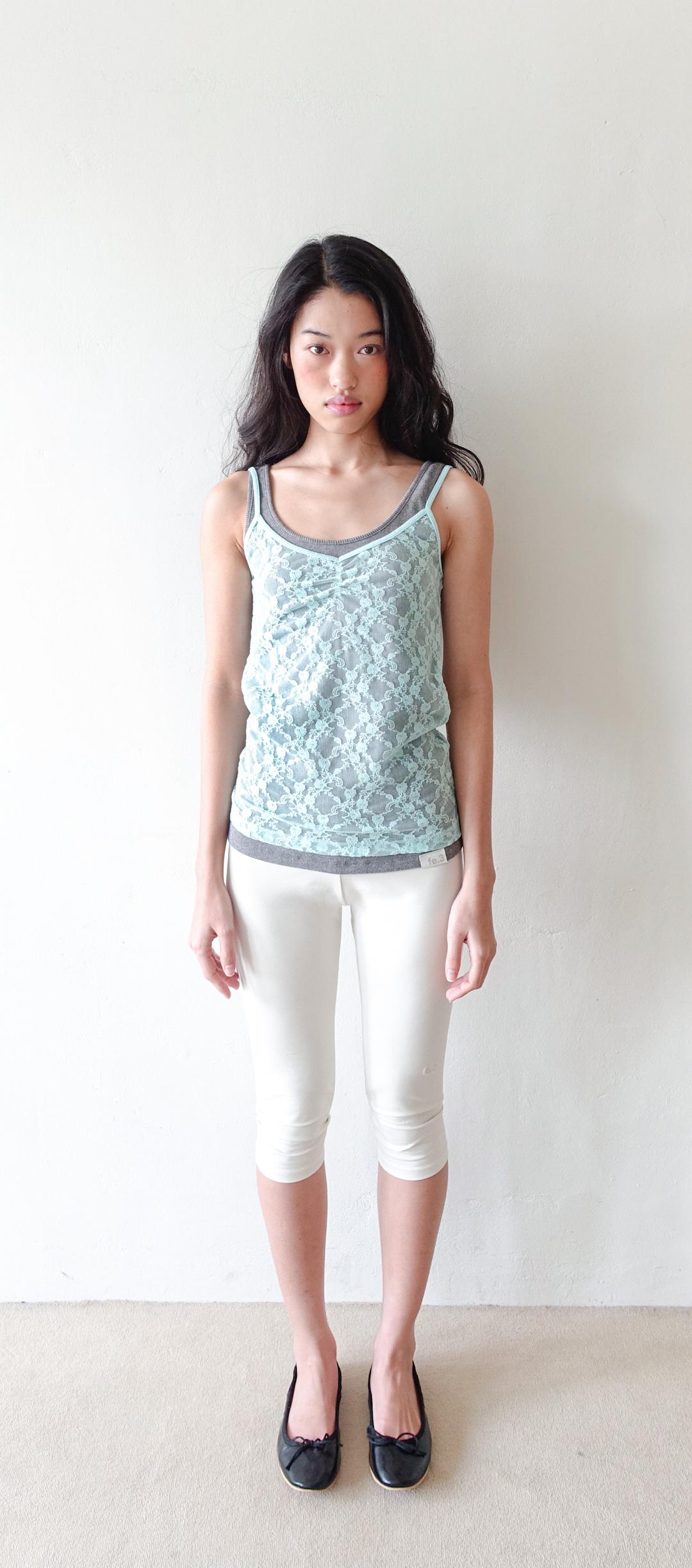 2차★[fe.3] lace sleeveless (mint)