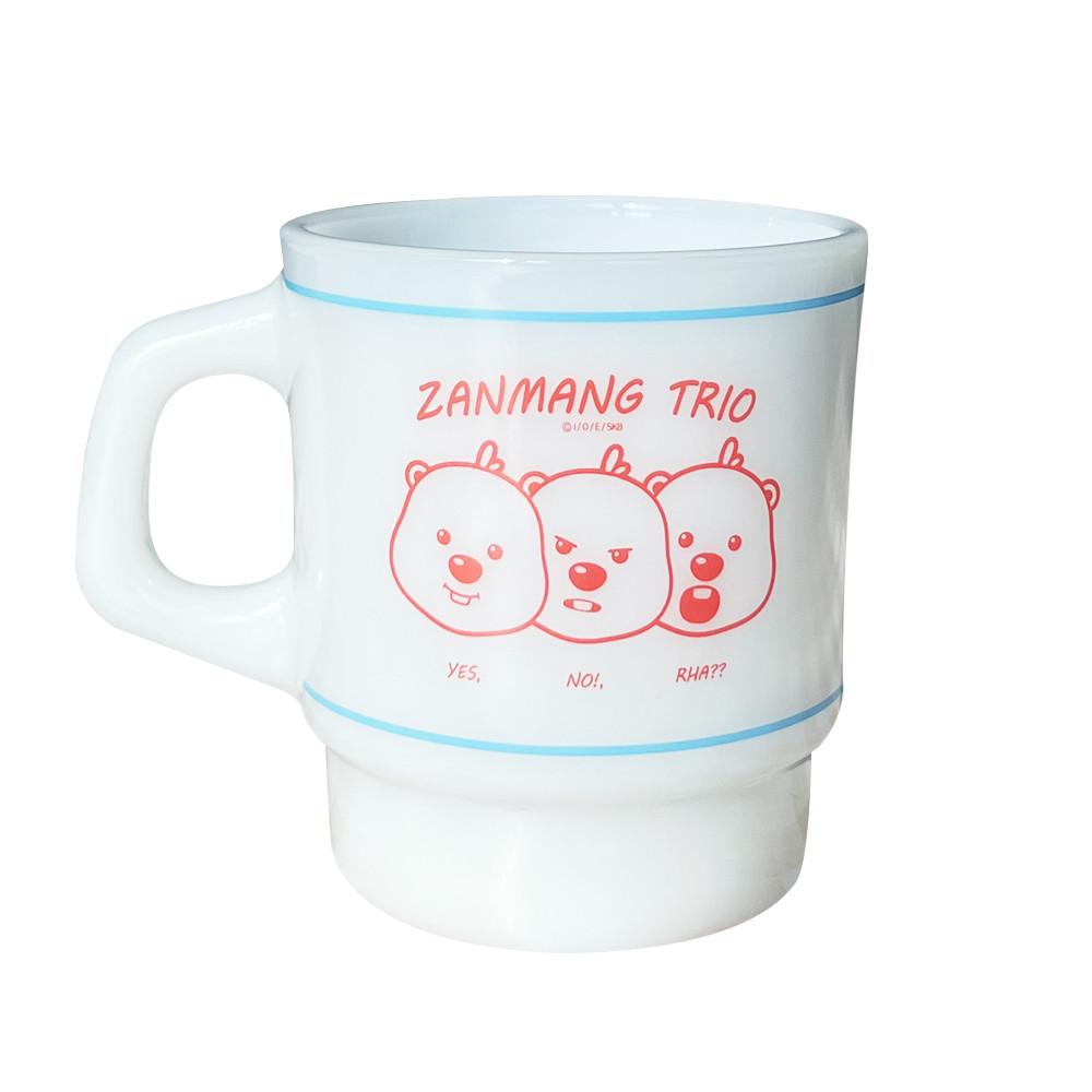 잔망루피 밀크 글라스컵