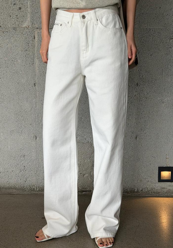 [BEST] C100% 킥 데님 오프화이트