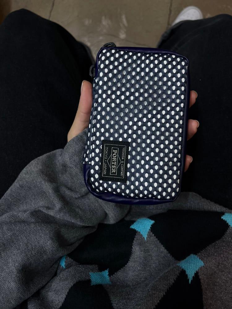 포터 x 에센셜디자인 메쉬 지갑